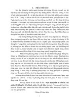 tiểu luận vận dụng vấn đề cơ bản của phân tổ thống kê tiến hành phân tổ một hiện tượng