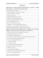 báo cáo thực tập tổng hợp khoa quản tri doanh nghiệp tại  Công ty TNHH Dược phẩm và Thương mại Thành Công