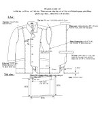 Tài liệu yêu cầu kỹ thuật Áo nam y tế dài tay điển hình