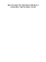 BỘ TÀI LIỆU ÔN THI PHẦN MÔ ĐUN 2 GIÁO DỤC TRUNG HỌC CƠ SỞ