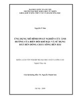ỨNG DỤNG MÔ HÌNH SWAT NGHIÊN CỨU ẢNH HƯỞNG CỦA BIẾN ĐỔI KHÍ HẬU VÀ SỬ DỤNG ĐẤT ĐẾN DÒNG CHẢY SÔNG BẾN HẢI