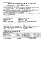 Tài liệu hướng dẫn đóng gói áo sơ mi ONGOOD