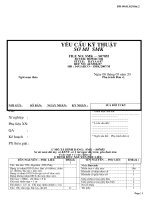 Tài liệu kỹ thuật sơ mi nam May 10 tay dài, túi ngực đáy tròn, vạt bầu