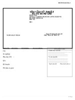 Tài liệu kỹ thuật sơ mi nữ dài tay vạt bầu có chiết ly ngực