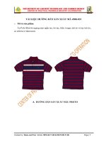 Tài liệu kỹ thuật áo Poloshirt nam kẻ ngang ngắn tay