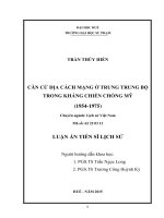 Căn cứ địa cách mạng ở trung trung bộ trong kháng chiến chống Mỹ (1954-1975)