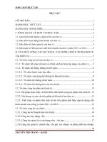 báo cáo thực tập tổng hợp khoa kế toán kiểm toán tại Công ty TNHH Pro-Cut Việt Nam