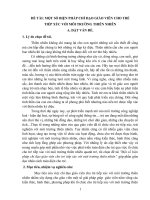 SKKN Một số biện pháp chỉ đạo giáo viên cho trẻ tiếp xúc với môi trường thiên nhiên