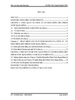 báo cáo thực tập tổng hợp  khoa thương mai quốc tế tại CÔNG TY CỔ PHẦN BÓNG ĐÈN PHÍCH NƯỚC RẠNG ĐÔNG