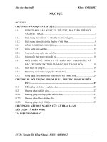 Thiết  kế  chương  trình  quan trắc nước thải của Nhà máy bia Thanh Hóa công suất 1.500 m3  ngày đêm