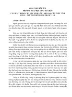 GIẢI PHÁP HỮU ÍCH PHƯƠNG PHÁP DẠY HỌC, TỔ CHỨC  CÁC HOẠT ĐỘNG CHO HỌC SINH LỚP 2 KHI DẠY CÁC PHÉP TÍNH CỘNG – TRỪ CÓ NHỚ TRONG PHẠM VI 100