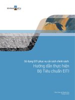 Sử dụng EITI phục vụ cải cách chính sách: Hướng dẫn thực hiện Bộ Tiêu chuẩn EITI