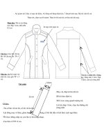 Tài liệu yêu cầu kỹ thuật Áo jacket nam điển hình