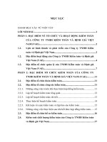 Tổ chức hoat động quy trình kiểm toán doanh nghiệp của công ty tnhh kiểm toán và định giá việt nam (vae)