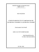 Lí thuyết khuếch tán của hợp kim xen kẽ lập phương tâm khố và lập phương tâm diện