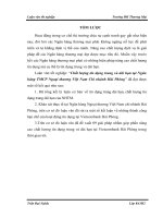 Chất lượng tín dụng trung và dài hạn tại Ngân hàng TMCP Ngoại thương Việt Nam Chi nhánh Hải Phòng”.DOC