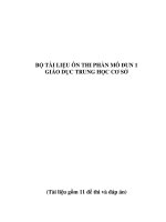 BỘ TÀI LIỆU ÔN THI PHẦN MÔ ĐUN 1 GIÁO DỤC TRUNG HỌC CƠ SỞ