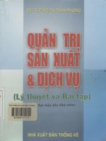 Quản trị sản xuất và dịch vụ - Lý thuyết & bài tập