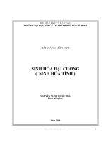 Bài giảng môn học Sinh hóa đại cương