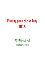 Phương pháp Sắc ký lỏng HPLC