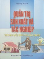 Quản trị sản xuất và tác nghiệp trong đổi mới và hội nhập