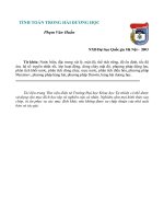 TÍNH TOÁN TRONG HẢI DƯƠNG HỌC