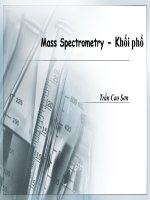 Các thành phần của máy khối phổ