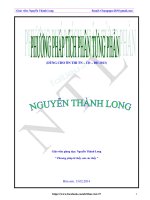 Tích phân từng phần  Hướng dẫn giải và bài tập