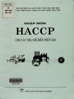 Nhập môn HACCP cho các nhà chế biến thủy sản - Dự án công nghệ sau thu hoạch thủy sản ASEAN - Canada giai đoạn II