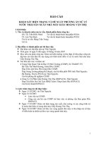 BÁO CÁO  KHẢO SÁT HIỆN TRẠNG VÀ ĐỀXUẤT PHƯƠNG ÁN XỬLÝ  NƯỚC THẢI SẢN XUẤT NHÀ MÁY GIẤY HOÀNG VĂN THỤ