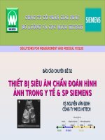 THIẾT BỊ SIÊU ÂM CHẨN ĐOÁN HÌN HẢNH TRONG Y TẾ  SP SIEMENS