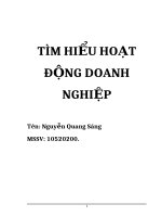 TÌM HIỂU HOẠT ĐỘNG DOANH NGHIỆP Tìm hiểu về công ty Petrolimex