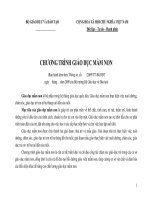 CHƢƠNG TRÌNH GIÁO DỤC MẦM NON