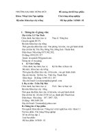 Đề cương chi tiết học phần: Côn trùng nông nghiệp