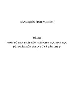 Một số biện pháp góp phần giúp học sinh học tốt phân môn Luyện từ và câu lớp 2