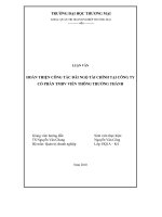 HOÀN THIỆN CÔNG TÁC ĐÃI NGỘ TÀI CHÍNH TẠI CÔNG TY CỔ PHẦN TMDV VIỄN THÔNG TRƯỜNG THÀNH (2)