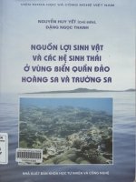 Nguồn lợi sinh vật và các hệ sinh thái ở vùng biển quần đảo Hoàng Sa và Trường Sa