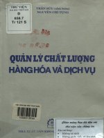 Quản lý chất lượng hàng hóa và dịch vụ