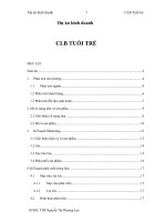 Phân tích các yếu tố ảnh hưởng của môi trường đối với việc lập dự án kinh doanh