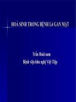 Bài giảng HOÁ SINH TRONG BỆNH Lớ GAN MẬT