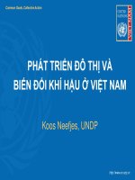 Phát triển đô thì và biến đổi khí hậu ở Việt Nam