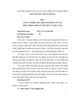 CHƯƠNG TRÌNH CAO CẤP LÝ LUẬN CHÍNH TRỊ  HÀNH CHÍNH Giáo trình môn:  Kinh tế chính trị  Bài 5 CÔNG NGHIỆP HÓA, HIỆN ĐẠI HÓA GẮN VỚI  PHÁT TRIỂN KINH TẾ TRI THỨC Ở VIỆT NAM