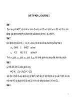 Bài tập cân bằng hóa học