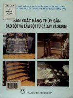 Sản xuất hàng thủy sản bao bột và tẩm bột từ cá xay và Surimi