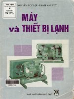 Giáo trình Máy và thiết bị lạnh