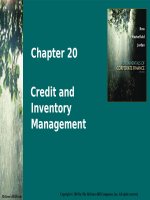 Chapter 20 credit and inventory management