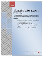 TÀI LIỆU ĐÀO TẠO IT FPT University