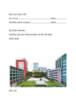 BÁO CÁO THỰC TẬP TỐT NGHIỆP NGÀNH CÔNG NGHỆ KỸ THUẬT ĐIỆN