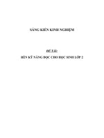 SKKN Rèn kỹ năng đọc cho học sinh lớp 2