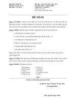 Đề thi môn học Nguyên phụ liệu may có đáp án